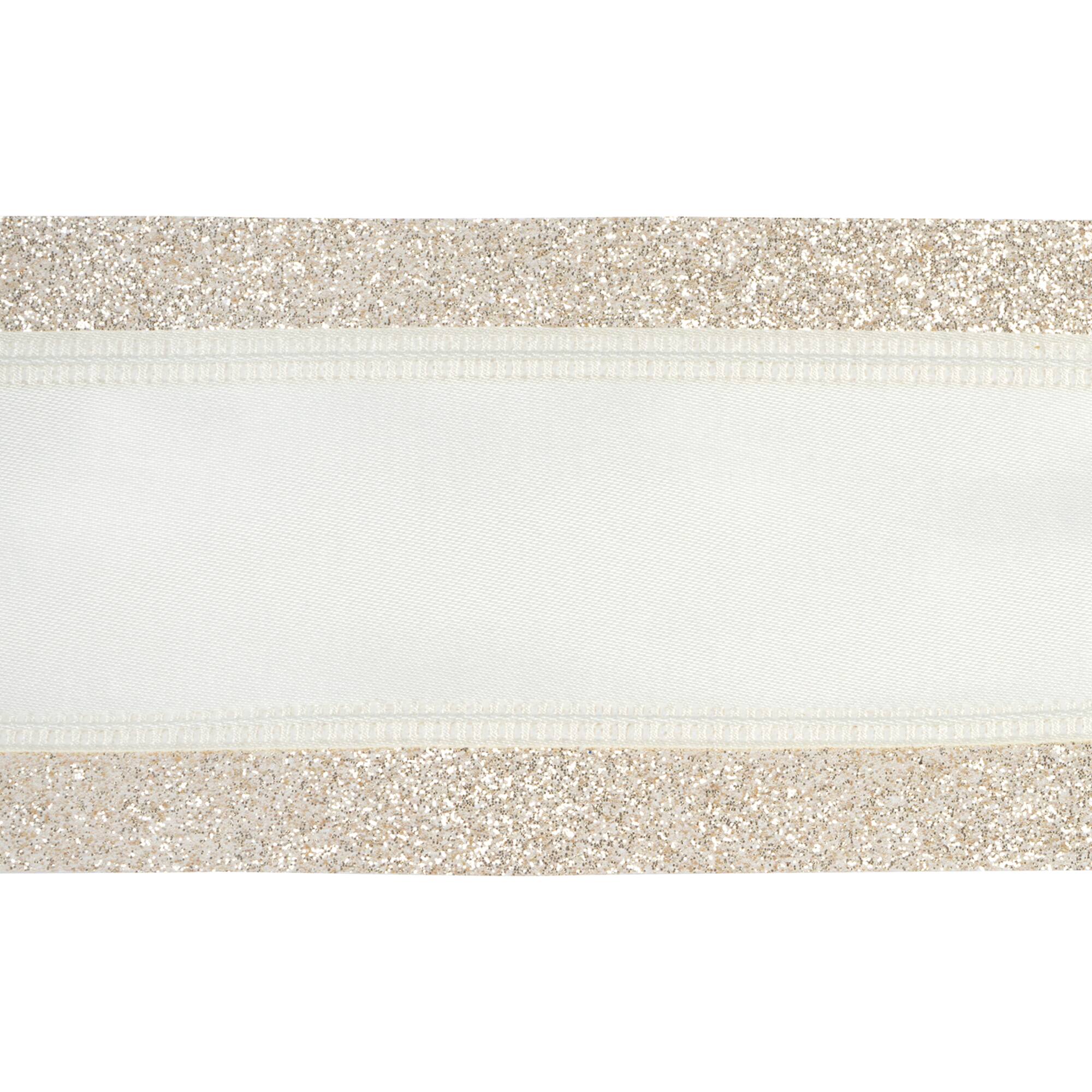 12 Pack: 2.5" x 3yd. Satin Glitter Wired Ribbon by Celebrate It™ Classic